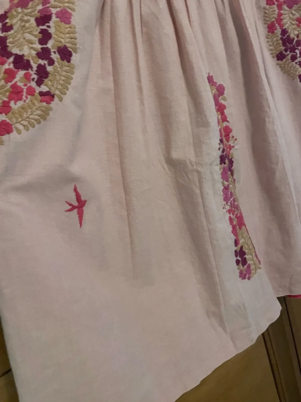 Mi Golondrina Pink Floral Embroidered Top - Picture 4 of 7